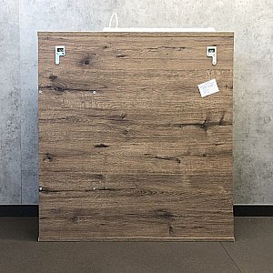 Зеркало со шкафом Comforty Марио 00-00004159 75 дуб темный в ванную от интернет-магазине сантехники Sanbest