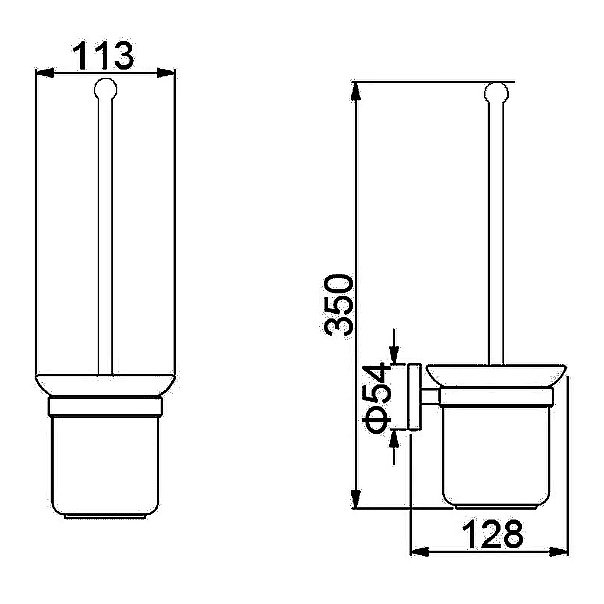 Ершик для унитаза Creavit Ducky BR20216B синий купить в интернет-магазине сантехники Sanbest