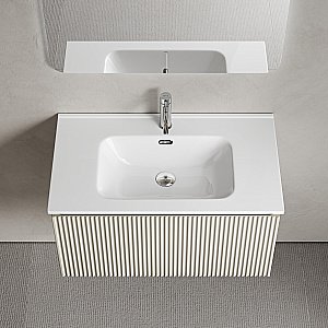 Тумба с раковиной Sancos Snob R 1.0 SNR1.080CE/CN7005 Beige Soft для ванной в интернет-магазине Sanbest