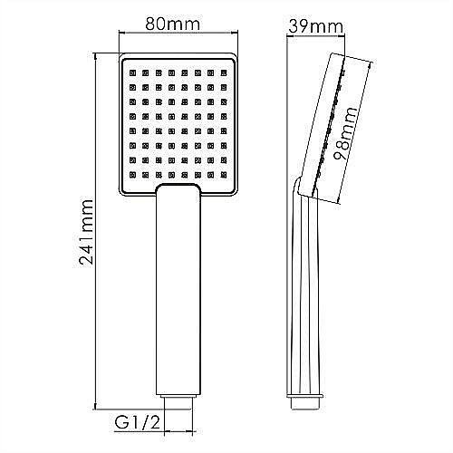 Душевая лейка WasserKRAFT A141 купить в интернет-магазине сантехники Sanbest