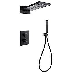 Душевая система ABBER Weiss Insel AF8052B черная матовая купить в интернет-магазине сантехники Sanbest