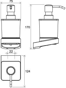 Диспенсер Ravak 10° X07P559 черный матовый купить в интернет-магазине сантехники Sanbest