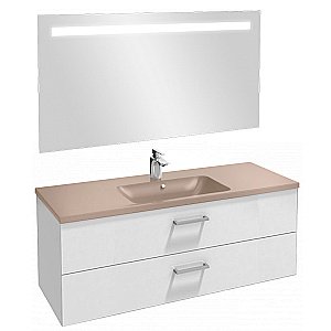 Тумба с раковиной Jacob Delafon VOX EB2071-R1 120 белый блестящий лак для ванной в интернет-магазине Sanbest