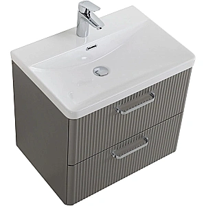 Тумба с раковиной BelBagno 50 DUE-500-2C-SO-SAT-P+BB-8076-3-50 сатин для ванной в интернет-магазине Sanbest