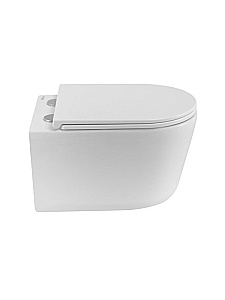 Унитаз подвесной BelBagno Unique BB007CH-TOR/SC белый, безободковый, с крышкой микролифт, слив-торнадо купить в интернет-магазине Sanbest