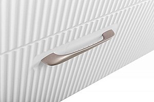 Тумба с раковиной BelBagno DUE-800-2C-SO-BM-P белый металлик для ванной в интернет-магазине Sanbest