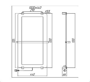 Полотенцесушитель Allen Brau Infinity 100х44 8.21002.31 черный матовый купить в интернет-магазине сантехники Sanbest