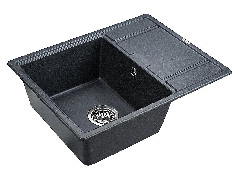 Мойка кухонная Paulmark Weimar PM216550-BLM Черная купить в интернет-магазине сантехники Sanbest