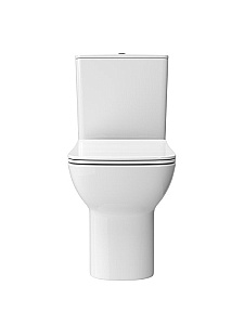Унитаз-компакт BelBagno ROMANO-TOR BB2803CP/T-TOR/SC белый, с крышкой микролифт, с бачком, безободковый, слив-торнадо купить в интернет-магазине Sanbest
