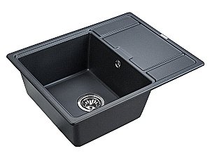 Мойка кухонная Paulmark Weimar PM216550-BLM Черная купить в интернет-магазине сантехники Sanbest