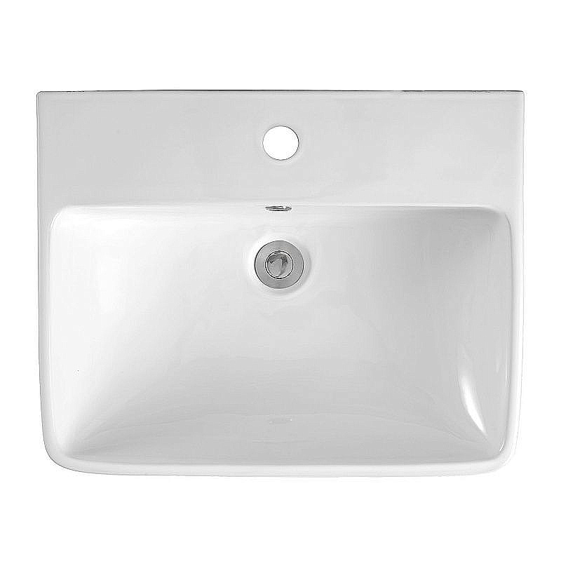 Раковина с пьедесталом Azario Brizo 55 AZ-3239F белая купить в интернет-магазине Sanbest