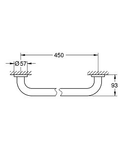 Поручень Grohe Essentials New 40793001 купить в интернет-магазине сантехники Sanbest