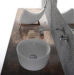 Раковина накладная Globo Forty3 35 FO035.BI*0 белая купить в интернет-магазине Sanbest