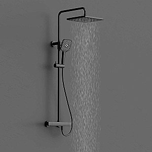 Душевая система Vincea Next VSFS-1N0TMB черная матовая купить в интернет-магазине сантехники Sanbest