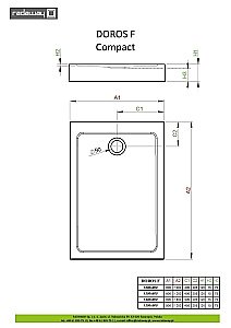 Душевой поддон Radaway Doros F Compact SDRFP1480-05 140x80 белый купить в интернет-магазине Sanbest