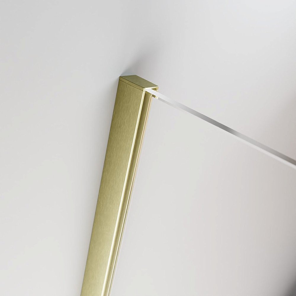 Шторка для ванны Radaway Furo Brushed Gold PND II 170 стекло прозрачное/профиль брашированное золото купить в интернет-магазине Sanbest