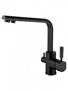 Смеситель для кухни с подключением фильтра WONZON & WOGHAND, Черный матовый (WW-88458003-MB) купить в интернет-магазине сантехники Sanbest