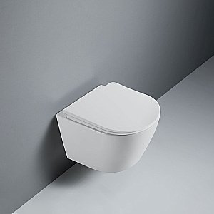 Унитаз подвесной RGW SW-51 80420251-01 белый, безободковый, с крышкой микролифт, слив-торнадо купить в интернет-магазине Sanbest