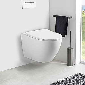 Унитаз подвесной Vincea ESSE VT1-211 безободковый, с крышкой микролифт, белый купить в интернет-магазине Sanbest