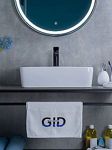 Раковина накладная Gid Geometrico 48 N9091 51176 белая купить в интернет-магазине Sanbest