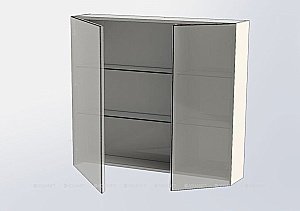 Зеркальный шкаф Aquanet Нью-Йорк 100 орех купить в интернет-магазине сантехники Sanbest