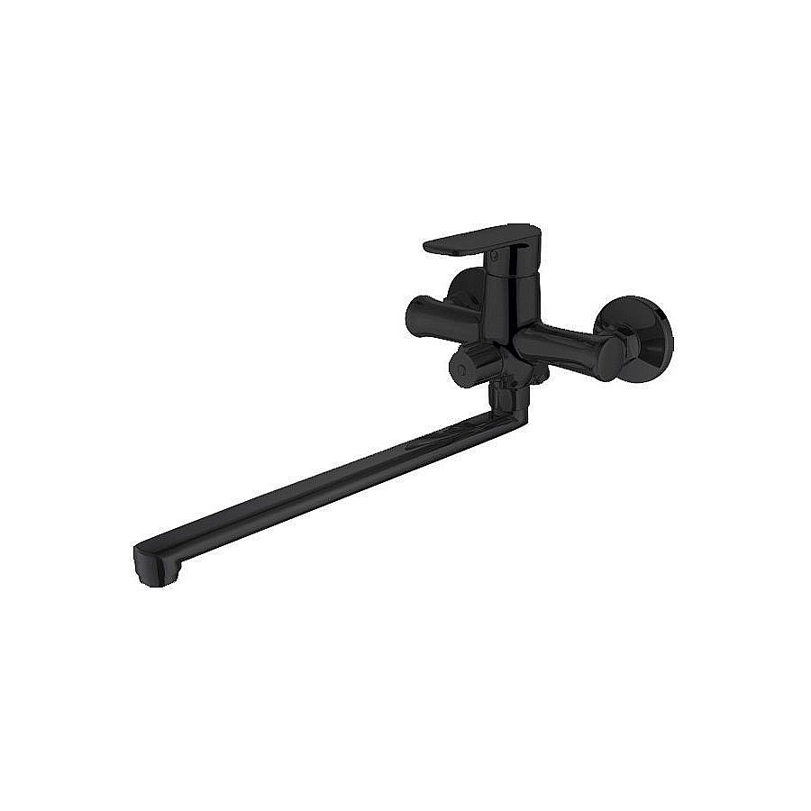 Смеситель для ванны Bravat Opal Black F6125183BM-02L-RUS купить в интернет-магазине сантехники Sanbest