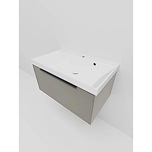 Тумба с раковиной La Fenice Simpla 80 FNC-01-SIM-C-80 бежевая матовая для ванной в интернет-магазине Sanbest