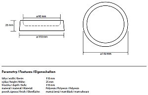 Мыльница Bemeta Gamma 145608320 черная купить в интернет-магазине сантехники Sanbest