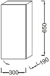 Полуколонна Jacob Delafon PARALLEL 30 для ванной в интернет-магазине сантехники Sanbest