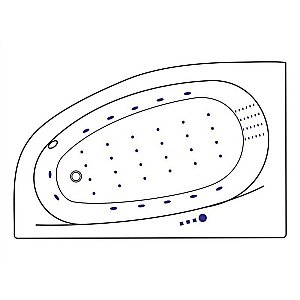 Ванна акриловая Excellent Kameleon NANO WAEX.KML17.NANO.GL 170х110 белая с гидромассажем купить в интернет-магазине Sanbest