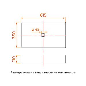 Раковина накладная RGW GS-22 80121022-01 белая купить в интернет-магазине Sanbest