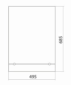 Зеркало MIXLINE Модерн-Люкс 525016 50 в ванную от интернет-магазине сантехники Sanbest
