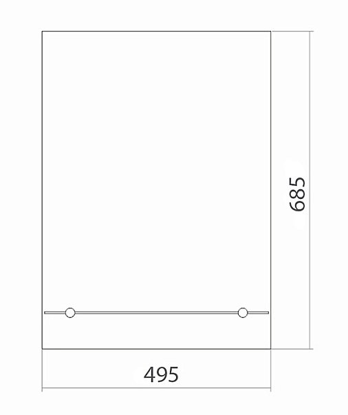 Зеркало MIXLINE Модерн-Люкс 525016 50 в ванную от интернет-магазине сантехники Sanbest