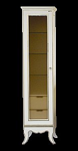 Пенал напольный Misty Анжелика 40,4 белый сусальное золото для ванной в интернет-магазине сантехники Sanbest