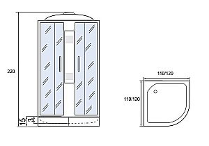 Душевая кабина Мономах С МЗ 15 120x120 купить в интернет-магазине Sanbest