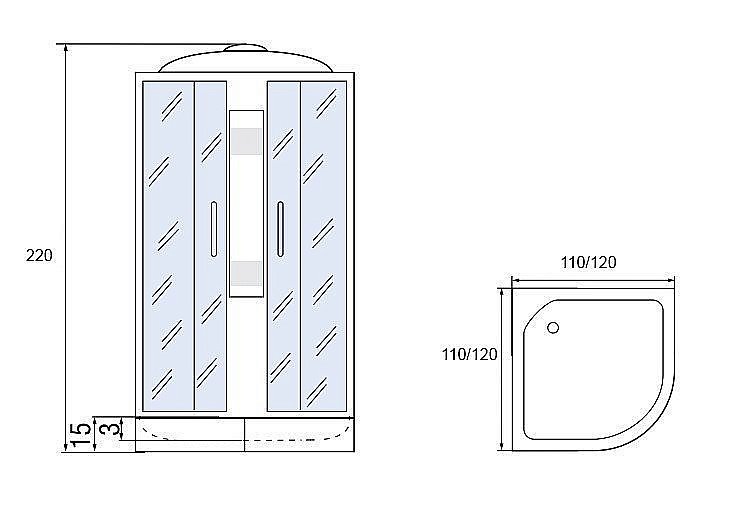 Душевая кабина Мономах С МЗ 15 120x120 купить в интернет-магазине Sanbest