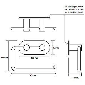 Держатель для туалетной бумаги Bemeta Easy 163112025 нержавеющая сталь матовая купить в интернет-магазине сантехники Sanbest