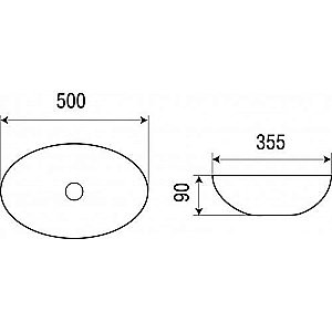 Накладная раковина WeltWasser WW ELBACH 10255 50 белая купить в интернет-магазине Sanbest