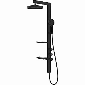 Душевая система Vincea Inspire VSFS-3I11MB черная матовая купить в интернет-магазине сантехники Sanbest