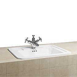 Раковина Burlington 54 B13 1TH белая купить в интернет-магазине Sanbest