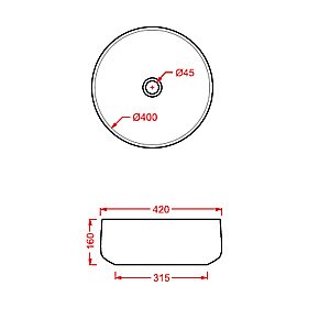Раковина накладная Artceram Cognac 42 COL001 42 00 Petrolio купить в интернет-магазине Sanbest