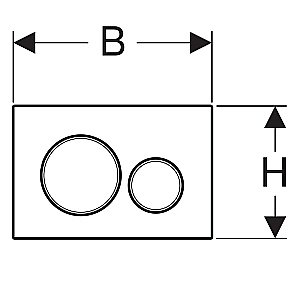 Кнопка для инсталляции Geberit Sigma 20 115.882.16.1 черный купить в интернет-магазине сантехники Sanbest