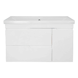 Тумба с раковиной Azario KANTRI 100/2 CS00097258 белая для ванной в интернет-магазине Sanbest