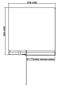 Душевой уголок Vincea Extenza 100х100 VSR-4EX901010CLG стекло прозрачное/профиль золото брашированное купить в интернет-магазине Sanbest