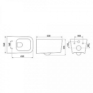 Унитаз BERGES FLOE 082121 купить в интернет-магазине Sanbest