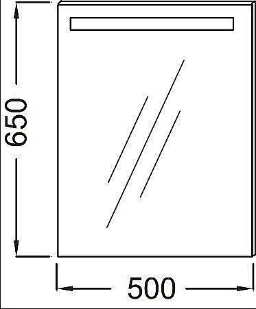 Зеркало с подсветкой Jacob Delafon EB1410-NF 50 в ванную от интернет-магазине сантехники Sanbest