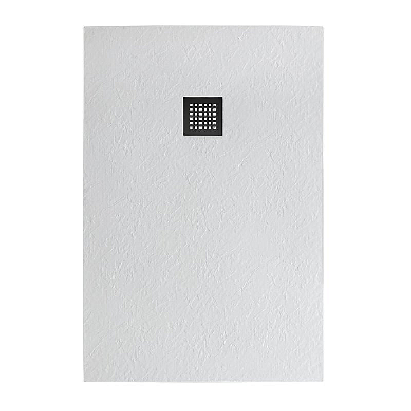 Душевой поддон Belbagno TRAY-MR-UNO-AH-120/80-35-W-NO белый/решетка черная матовая купить в интернет-магазине Sanbest