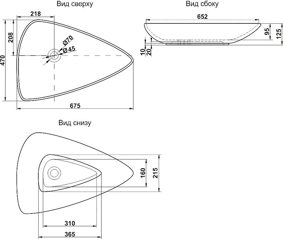 Раковина Melana 7861 7861-805 белая купить в интернет-магазине Sanbest