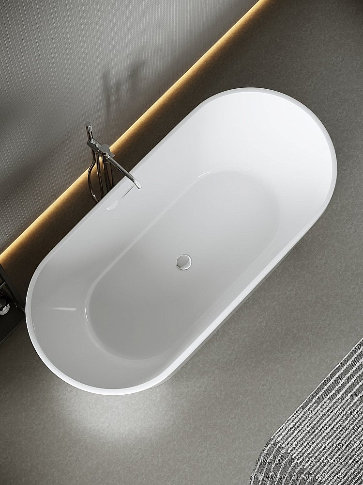 Акриловая ванна Sancos Mimi 170х80 FB01 белая купить в интернет-магазине Sanbest