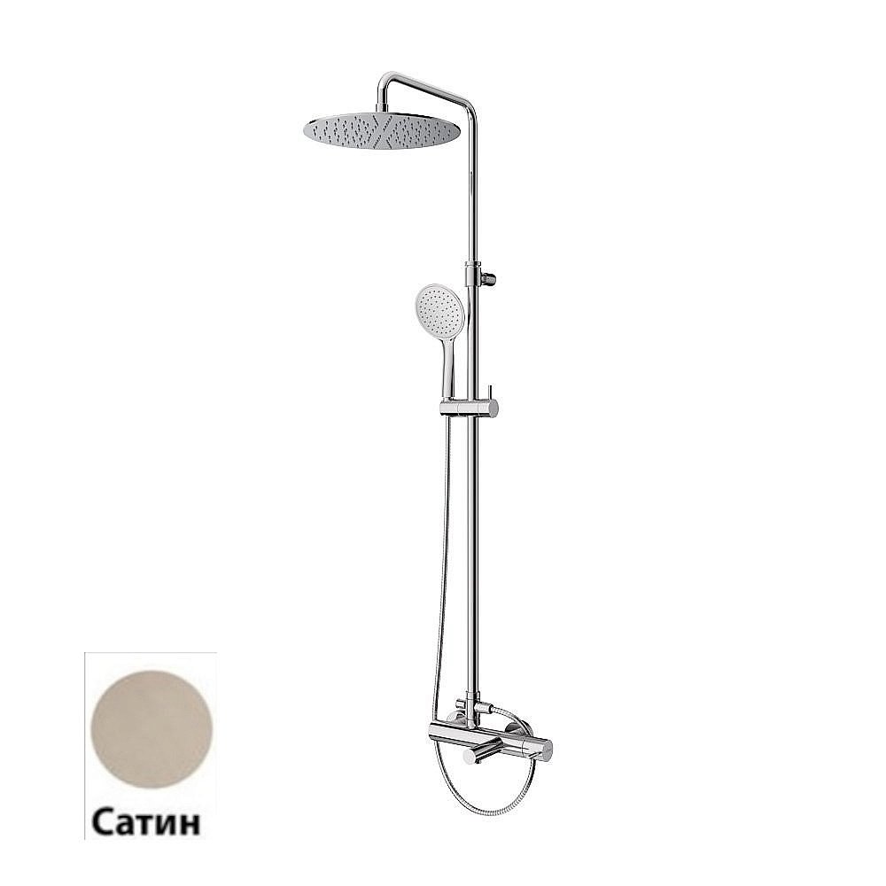Душевая система Cezares LEAF-CVDA-30-L-ST Сатин купить в интернет-магазине сантехники Sanbest